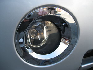 Range Rover L322 Chrome Fog Lamp Bezels (complete bumper inserts) Preview